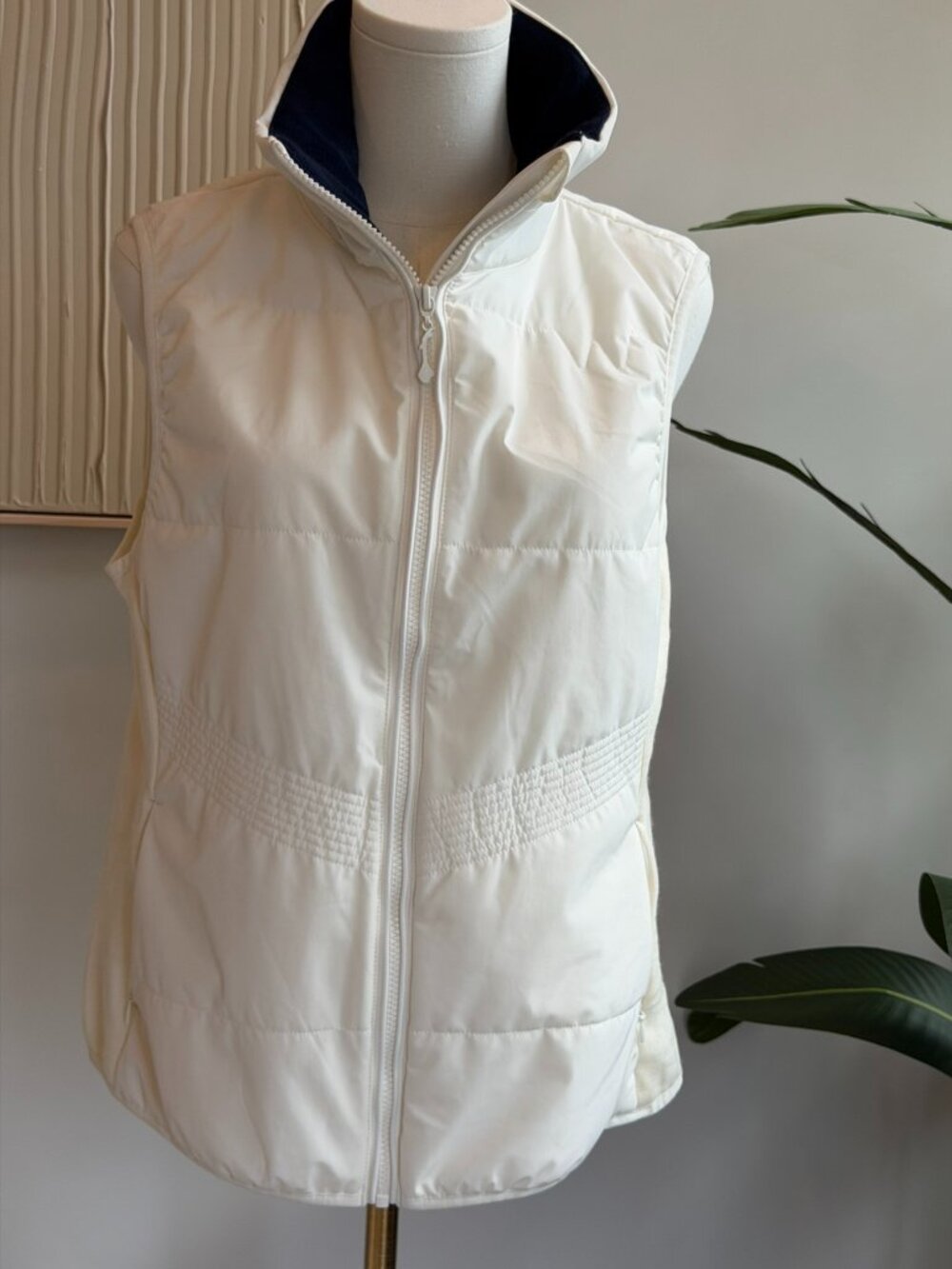 NWT Woolland Norway Premium Wool Wear Cream Vest L